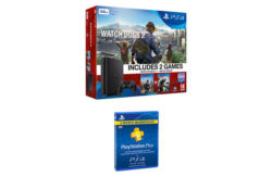 PS4 500GB Slim Console, Watch Dogs 2, 1 Year PSN Bundle